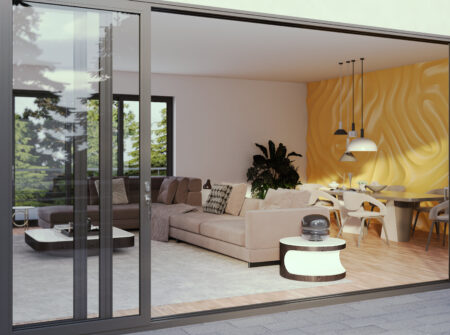 Patio Doors illustration 3d rendering large