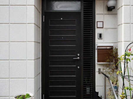 simple house entrance japan buil