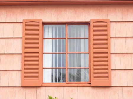 Casement Windows vintage window with orange tone
